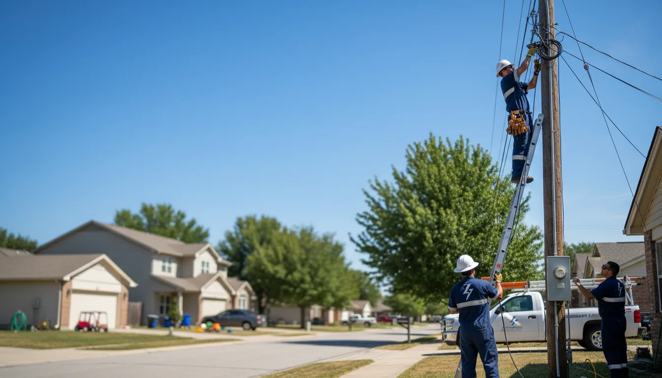 Residential electrician providing installation services in Clayton, OK